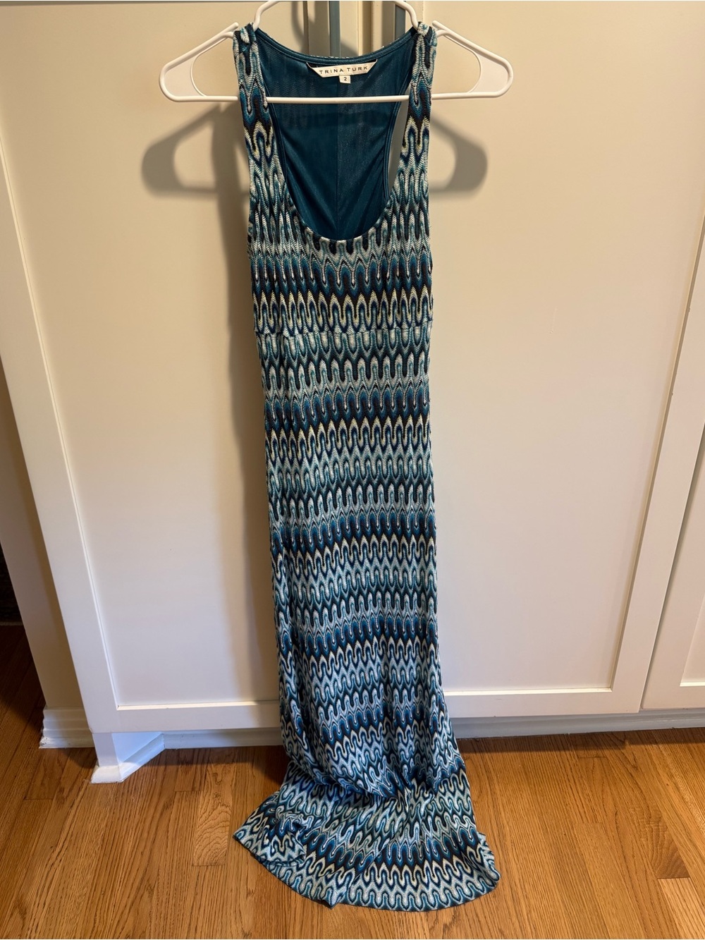 Zig Zag Knit Maxi Dress